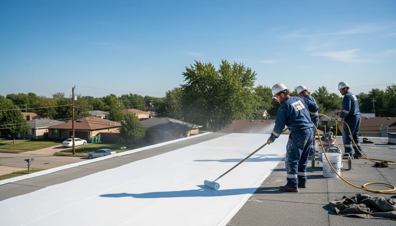 Commercial roof coating in Quinby, VA near me